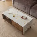 Elegant Japanese style waterproof table runner with orange leaf pattern and tassels - No Pocket / 50*150cm / Gold Leaf