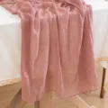 Runner da tavola in garza di cotone rosa antico per eleganti decorazioni per matrimoni - 90*300cm / Rosa chiaro