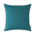 Minimalist teal waterproof outdoor pillowcase with a solid color and outdoor label - Teal