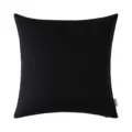 Modern black square outdoor waterproof pillowcase for garden and patio furniture - Black