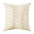 Elegant cream wheat ear textured corduroy throw pillow cover for living room decor - 30*50cm Without Core / Cream White
