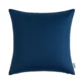 Modern navy blue outdoor waterproof cushion cover with solid minimalist design - Navy Blue