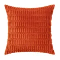 Orange wheat ear corduroy textured throw pillow cover for sofa - 30*50cm Without Core / Tomato Orange