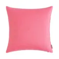 Square outdoor waterproof throw pillow cover in bright pink minimalist solid color - Sweetheart Pink