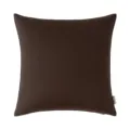 Modern minimalist dark brown outdoor waterproof square cushion cover for patio decor - Brown