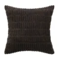 Textured brown corduroy pillowcase with decorative wheat ear pattern for home sofa. - 40*40cm Only (Without Core) / Teddy Brown