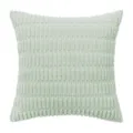 Soft mint green wheat pattern corduroy square throw pillow cover for home decor - 30*50cm Without Core / Moon White (#3)
