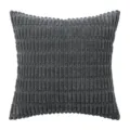 Dark gray wheat ear texture corduroy decorative cushion cover for sofa - 30*50cm Without Core / Dark Gray