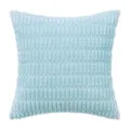 Soft light blue wheat ear corduroy square throw pillowcase for cozy sofa home decor - 40*40cm Only (Without Core) / Lake Blue (#18)
