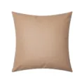 Funda de cojín de cuero sintético marrón claro con grano de lichi para sofá salón - 30x50cm (Solo Funda) / Camello Claro