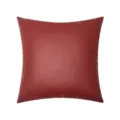 Funda de cojín de piel sintética roja con textura de lichi - 30x50cm (Solo Funda) / Burdeos