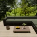 Durable green waterproof outdoor sofa cushion covers for garden rattan furniture - Olive Green