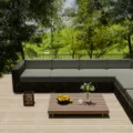 Durable gray waterproof Oxford fabric outdoor sofa cushion cover for garden furniture - Light Gray