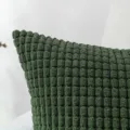 Dunkelgrüner Kissenbezug mit Maiskern-Textur aus weichem Plüsch in Uni-Farbe Design - 30X50cm (Nur Bezug) / Dunkelzyan
