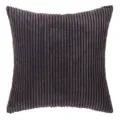Modern dark grey corduroy pillow cover with elegant vertical striped texture design - 30*50cm Without Core / Dark Gray