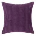 Premium soft purple corduroy striped throw pillow cover for sofa and home decor - 30*50cm Without Core / Deep Purple
