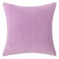Soft lilac purple corduroy striped decorative throw pillow cover for home sofa - 30*50cm Without Core / Grape Purple