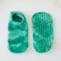 Verdichtete Batik-Yogasocken mit rutschfesten Silikonsohlen fuer Pilates und Sport. - Tie-Dye Grün
