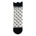Chaussettes courtes transparentes à pois noirs, chaussettes d'été respirantes pour femmes - Taille unique / Pois Noirs