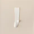 Calze lunghe a compressione bianche tinta unita da donna, gamba slanciata elegante. - Taglia unica / 32cm / Bianco