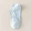 Hellblaue atmungsaktive Netz-Kurzsocken für Damen bequeme unsichtbare Füßlinge für den Alltag. - Einheitsgröße / Blau