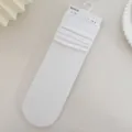 Weiche cremeweiße Pile-Slouch-Socken für Damen aus dünnem, atmungsaktivem Samtstoff - Einheitsgröße (33-40) / Weiß