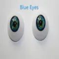 Yeux de poupée réalistes en acrylique bleu pour la simulation de poupées DIY et artisanat - 20mm / Bleu