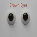 Yeux réalistes en acrylique marron pour la fabrication de poupées bébé en DIY - 20mm / Marron