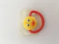 Tétine magnétique pour poupée avec motif de canard jaune et poignée rouge pour jouet - Style Canard Transparent (7)
