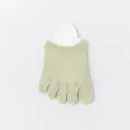 Light green half-toe five-finger socks, breathable mesh forefoot socks for women summer. - One Size (34-40) / Green