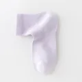 Helles Lila Netzgewebe rechtwinklige Damen Socken, bequeme atmungsaktive Kurzsocken Variante. - 5A antibakteriell & Anti-Pilling, Einheitsgröße (34-40) / Lila