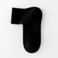 Schwarze Damen Kurzsocken mit rechtem Winkel, dünne atmungsaktive Mesh Variante Modell. - 5A antibakteriell & Anti-Pilling, Einheitsgröße (34-40) / Schwarz