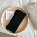 Klassieke zwarte geribbelde panty voor dames, elegante gebreide variant voor de winter - Eén Maat (35-40) / Zwart