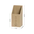 Khaki-farbener schräger Schreibtisch-Organizer Stifthalter Maße 15.8x7.1x6.6cm Büro - Khaki