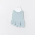 Light blue half palm five toe socks, breathable mesh spring summer invisible non-slip socks. - One Size (34-40) / Blue