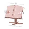 Rosa verstellbarer Desktop-Leseständer mit Clips und stabilem Sockel für Kinder. - Verstellbarer Stil / Rosa