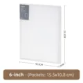 Professioneel 6-inch fotoalbum met grote capaciteit en 80 transparante vakken voor foto's - 80 Stuks/Verpakking / Helder Wit