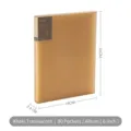 Minimalistisch kaki doorschijnend 6 inch fotoalbum met 80 vakken voor het opbergen - 80 Stuks/Verpakking / Transparant Khaki