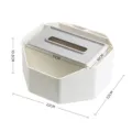 Boîte à mouchoirs en plastique multifonctionnelle Organisateur de bureau pour salon - Gris