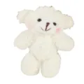 Kleiner weißer Plüsch-Teddybär-Anhänger für modische koreanische Handtaschen und Beuteltaschen - Weißer Bärenanhänger / Einzelstück