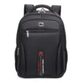 Black men's business backpack with red Sport Curious Man logo detail - 3102 Series Style (3102) / Black