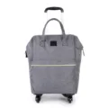 Grey Oxford cloth rolling travel bag with universal wheels and telescopic handle - Single Trolley Bag / 18 Inch / Ant Grey