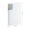 White multi-functional receipt holder for bank deposits and bills, size 23x18.8x3.2cm - Transmitted (80 in)