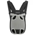 Breathable mesh pet carrier backpack with four-leg out design for small cats and dogs - Gray