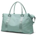 Large mint green portable travel duffel bag suitable for gym sports and weekend trips - Light Green