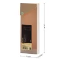 Beige frosted plastic pencil case with snap button closure, size 20x7.5x2.6cm - 20x7.5x2.6cm / Khaki