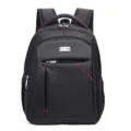 Mochila clásica negra para hombre de negocios con múltiples compartimentos y bolsillos - Estilo Serie 6001 (6001) / Negro
