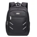 Mochila profesional negra para portátil con múltiples compartimentos para viajes de hombre - Estilo Serie 6002 (6002) / Negro