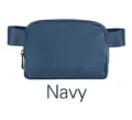 Navy blue sports belt bag for running and fitness training - Dark Blue