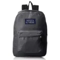 Lightweight dark gray casual school backpack for men and women with front zipper pocket - 16" / Dark Gray